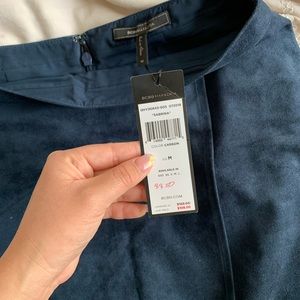 NWT BCBGMaxazria Suede Mini Skirt | M